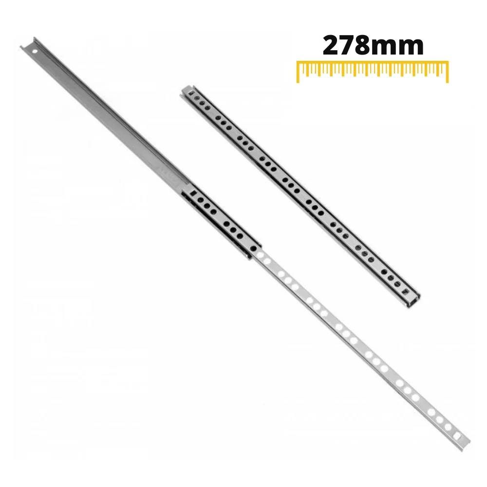 Prowadnice do szuflad kulkowe 278mm - H17 (lewa oraz prawa)