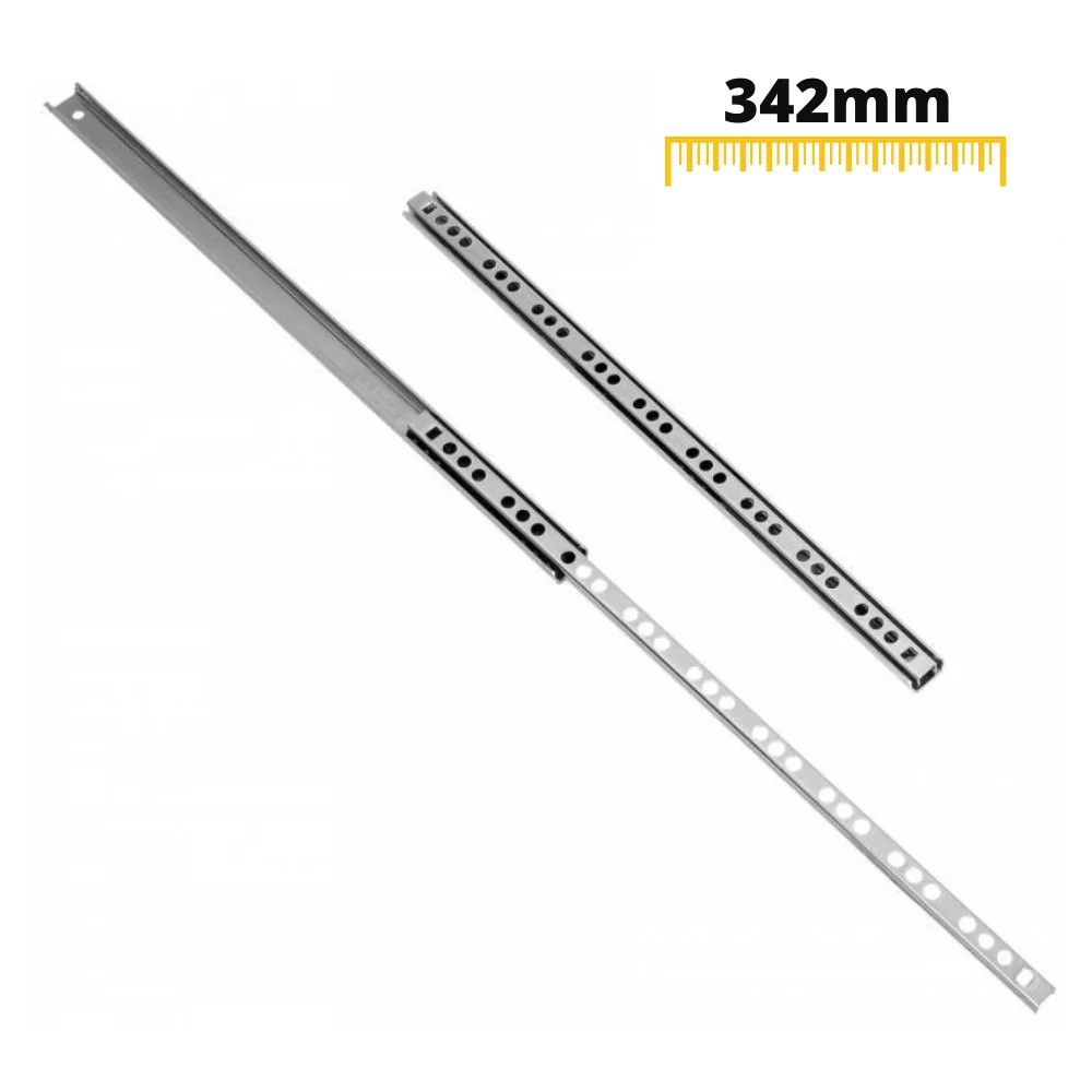 Prowadnice do szuflad kulkowe 342mm - H17 (lewa oraz prawa)