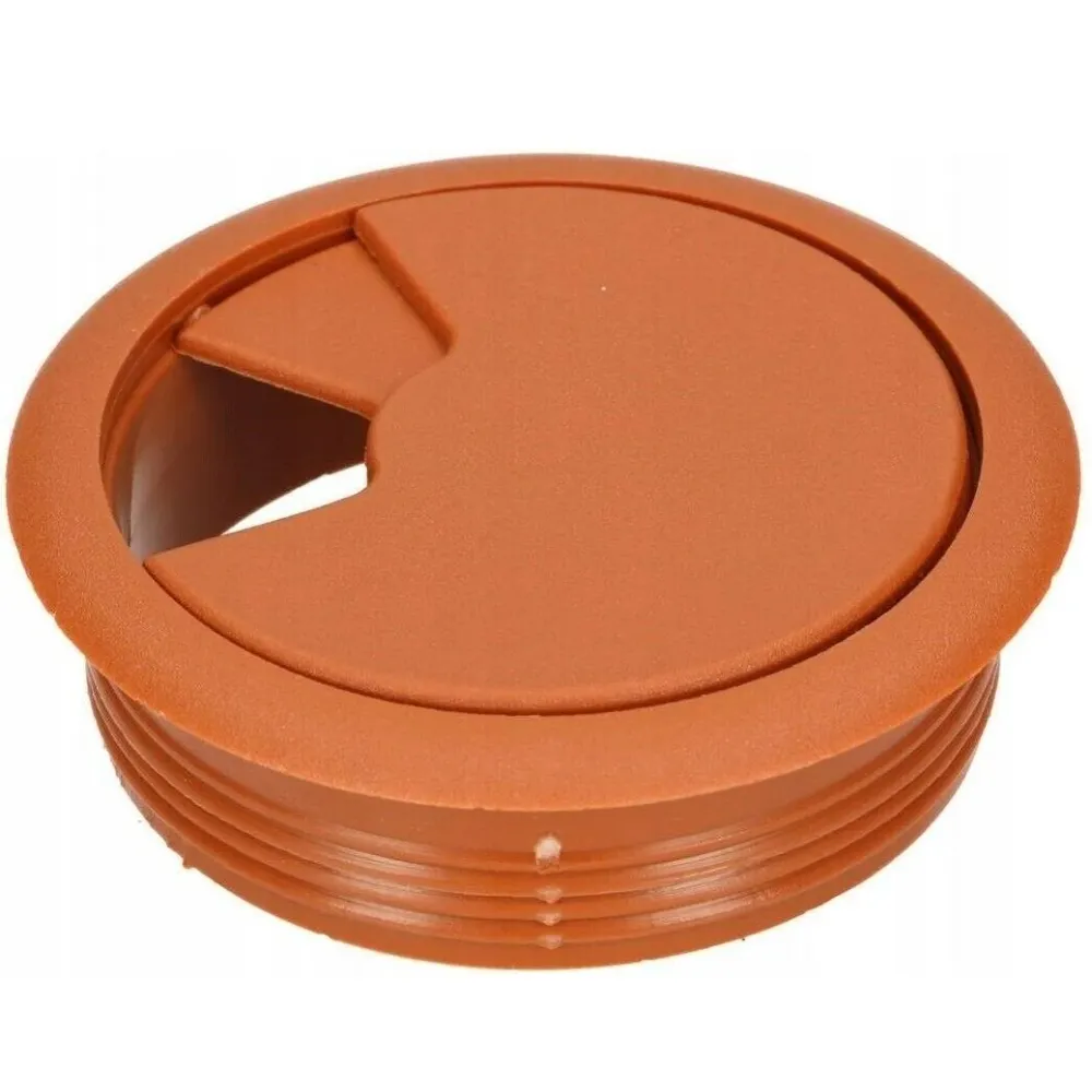 Przepust kablowy z plastiku okrągły 60mm - Jasny brąz