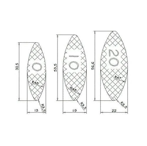 Lamelki bukowe - 1000 sztuk Solid