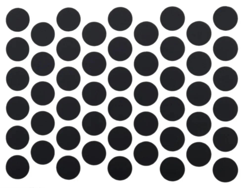 Zaślepki do mebli samoprzylepne - Czarny mat 14mm