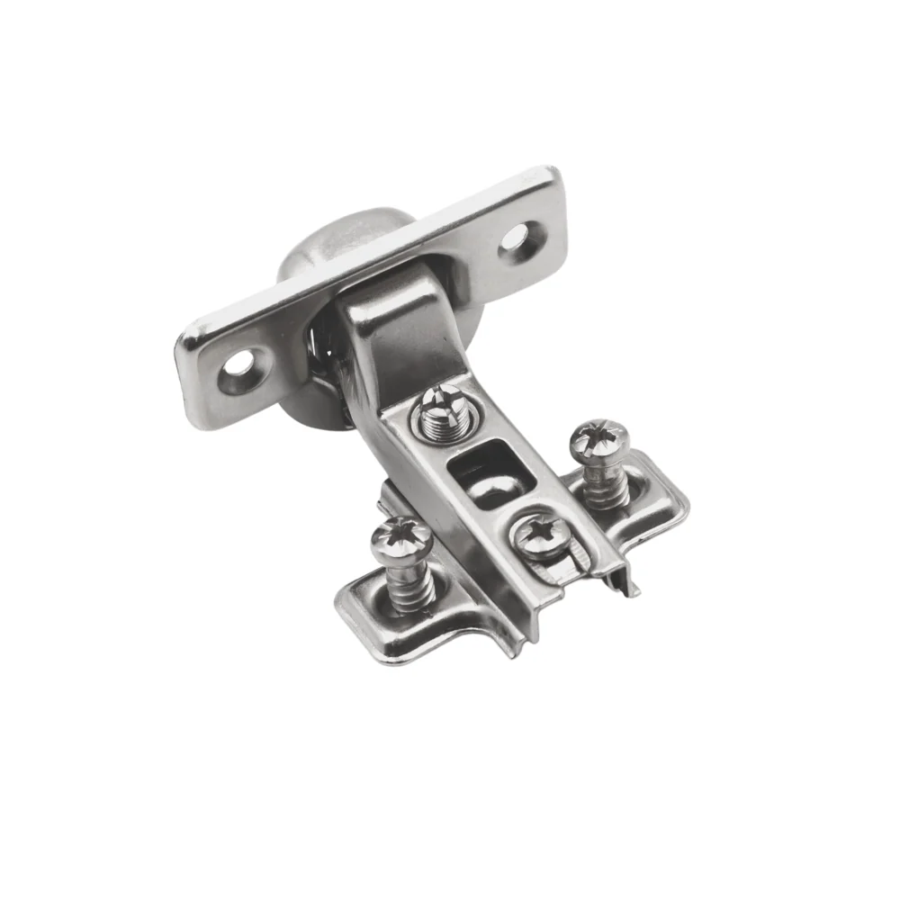Zawias meblowy 110° do drzwi zlicowanych z prowadnikiem H0