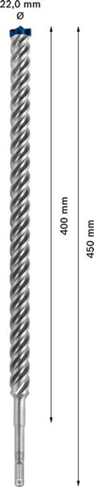 Wiertarka udarowa BOSCH Expert SDS-7X Ø 22,0 mm długość robocza 400 mm 450 mm ( 4000909492 )