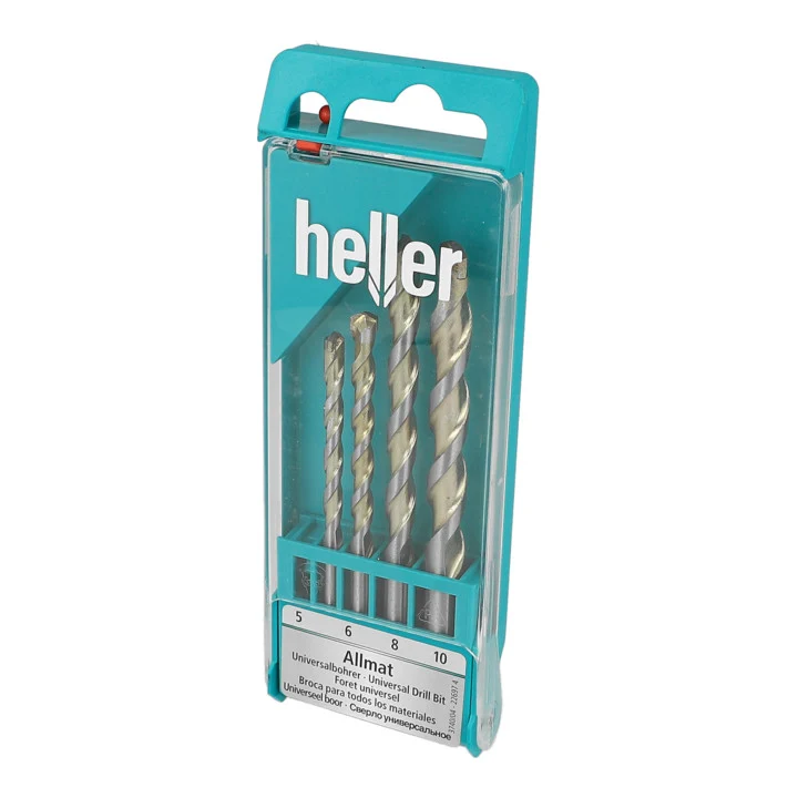 HELLER Allmat 4-częściowy uniwersalny zestaw wierteł Ø 5, 6, 8, 10 mm ( 4000864358 )