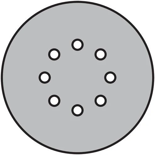 Krążek ścierny Klingspor PS 22 K ( 8000352085 ) GLS 2 150 mm ziarnistość 40 Liczba otworów 8