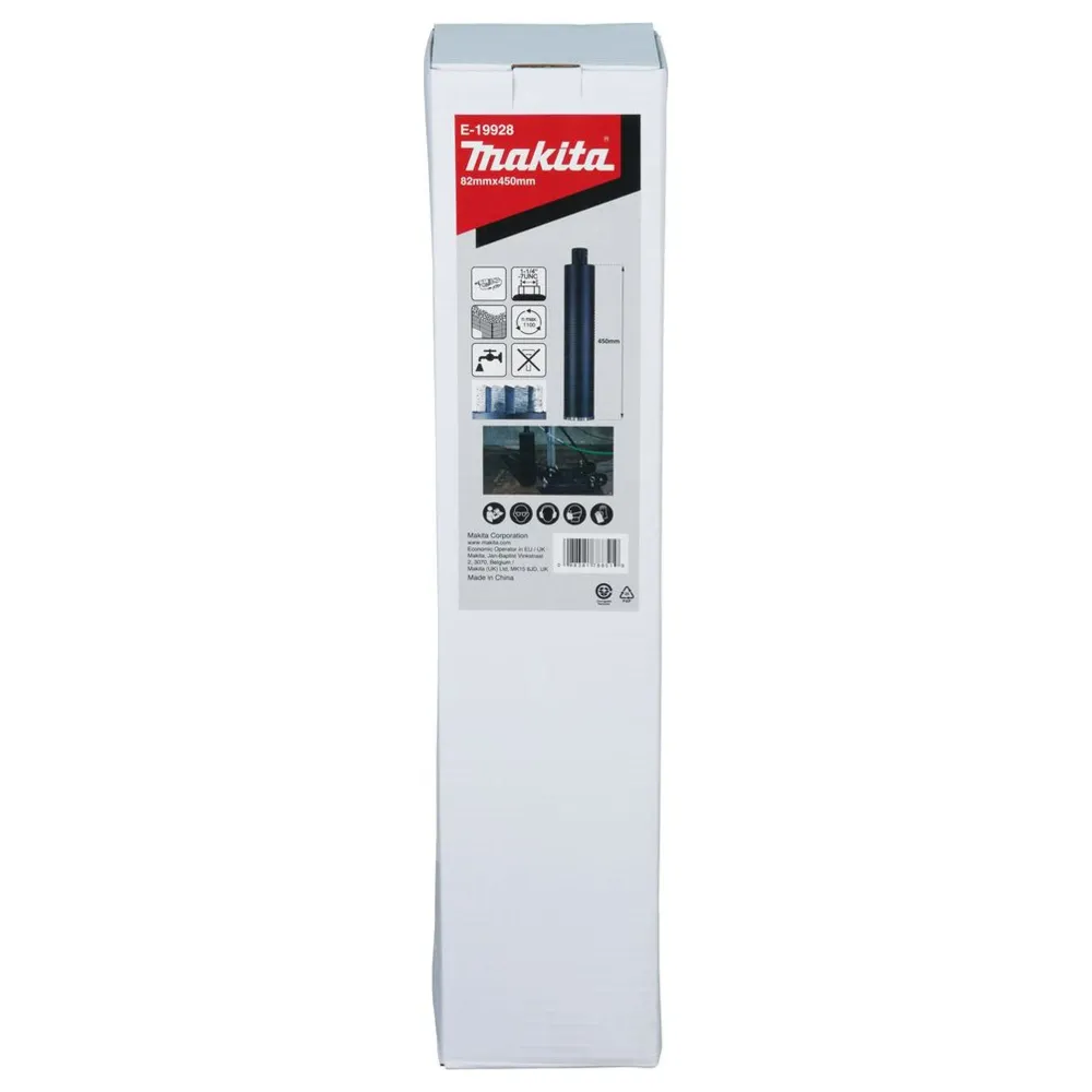 Makita E-19928 Diamentowe wiertło rdzeniowe 82x450mm do pracy na mokro 1-1/4"UNC