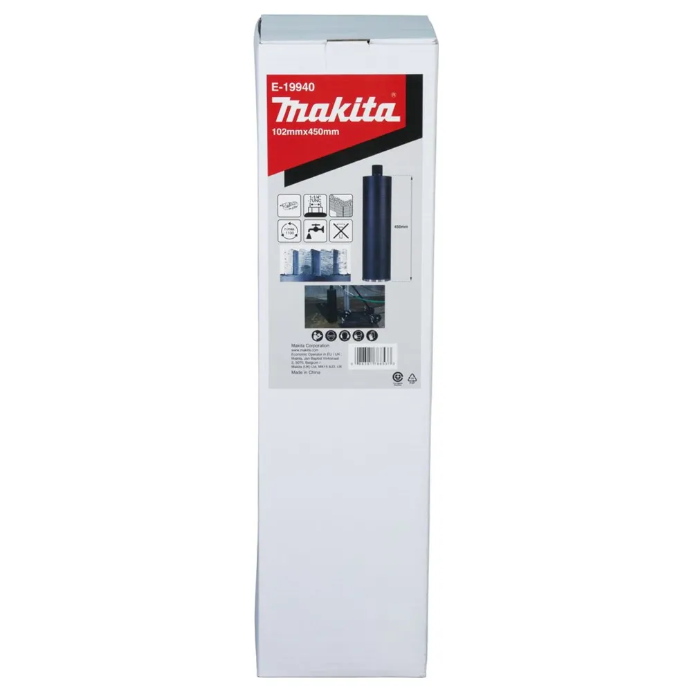 Makita E-19940 Diamentowe wiertło rdzeniowe 102x450mm do pracy na mokro 1-1/4"UNC