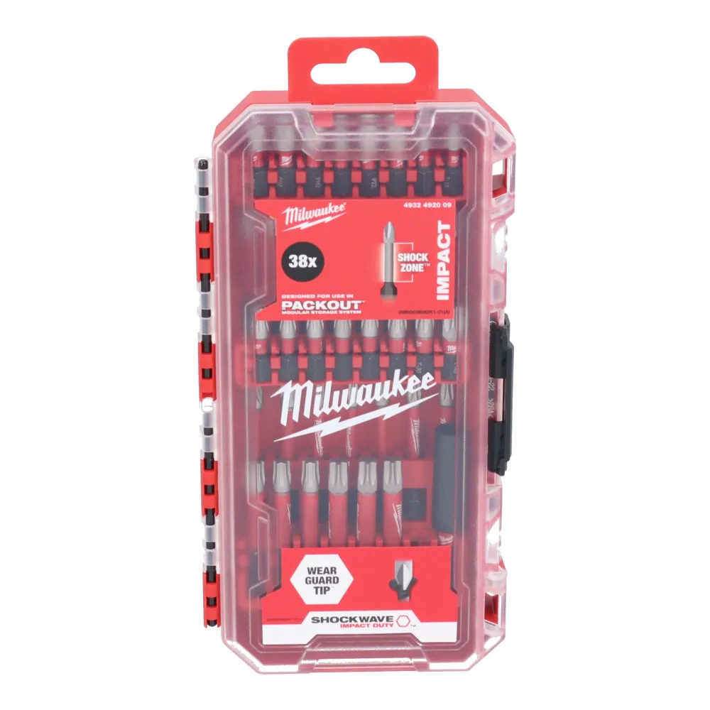 Milwaukee Shockwave Zestaw bitów udarowych 38 szt. ( 4932492009 ) PH / PZ / TX