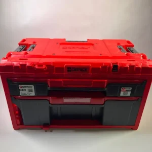 Qbrick System ONE Drawer 2 Toolbox 2.0 RED Ultra HD Niestandardowa skrzynka narzędziowa 587 x 380 x 340 mm 29 l z dwiema s...