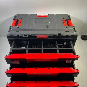 Qbrick System ONE Drawer 3 Toolbox 2.0 Skrzynka narzędziowa 587 x 380 x 340 mm 27 l z trzema szufladami
