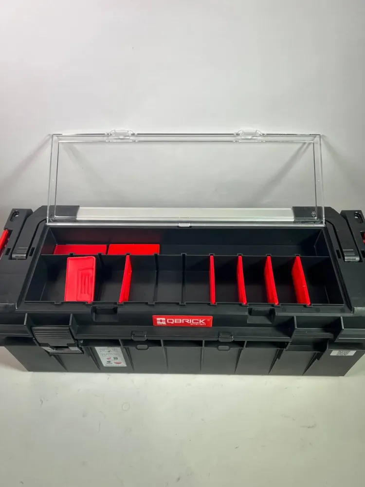 Qbrick System PRO 700 Expert sztaplowalny 650 x 270 x 272 mm 29l IP54 z 11 przegrodami