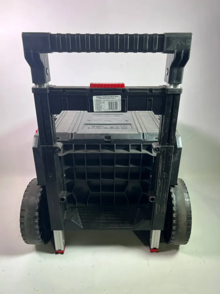 Qbrick System PRO Cart 2.0 Plus Drawer 2 mobilna skrzynia na kółkach 520 x 415 x 660 mm 9,5 l 12 l zdejmowany podwójny uch...