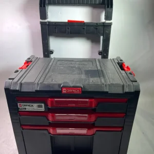 Qbrick System PRO Cart 2.0 Plus Drawer 2 mobilna skrzynia na kółkach 520 x 415 x 660 mm 9,5 l 12 l zdejmowany podwójny uch...