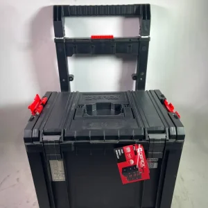 Qbrick System PRO Cart 2.0 Plus z możliwością sztaplowania 490 x 415 x 660 mm 29 l IP54 zdejmowany podwójny uchwyt telesko...
