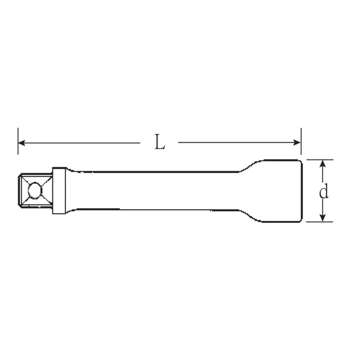 STAHLWILLE Przedłużka 427 3/8 ″ Długość 240 mm ( 4000826308 )