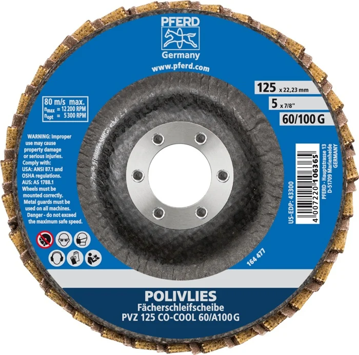 Tarcza listkowa PFERD ( 8000429929 ) Ø 125 mm ziarnistość 60 / 100 G