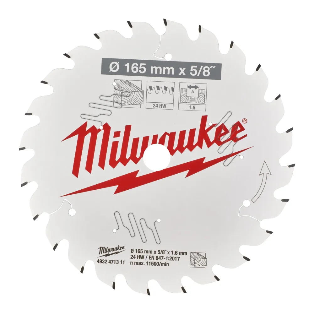Tarcza pilarska do drewna 165x15.87x1.6x24ATB | 4932471311