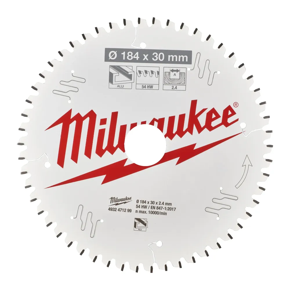 Tarcza pilarska do drewna alu184x30x2.4x54tf neg. | 4932471299