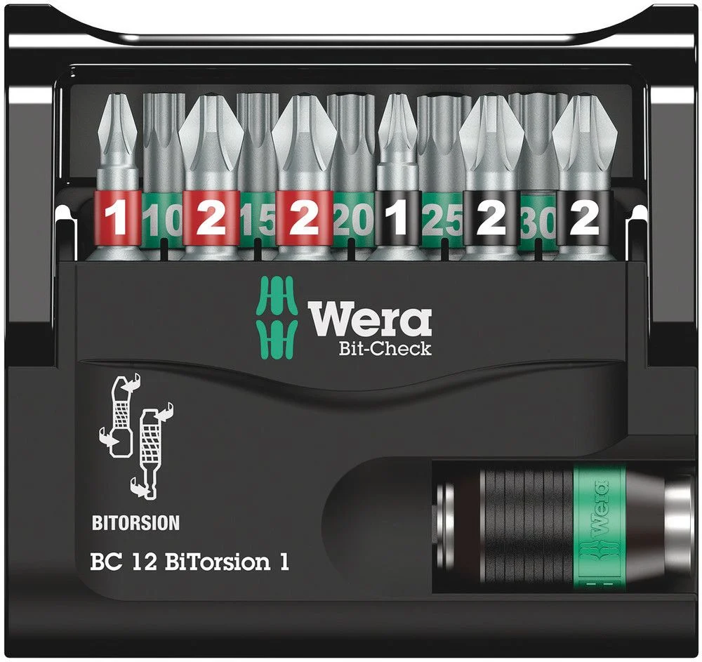 WERA Bit-Check 12 BiTorsion 1 12-częściowy zestaw bitów ( 4000829019 )
