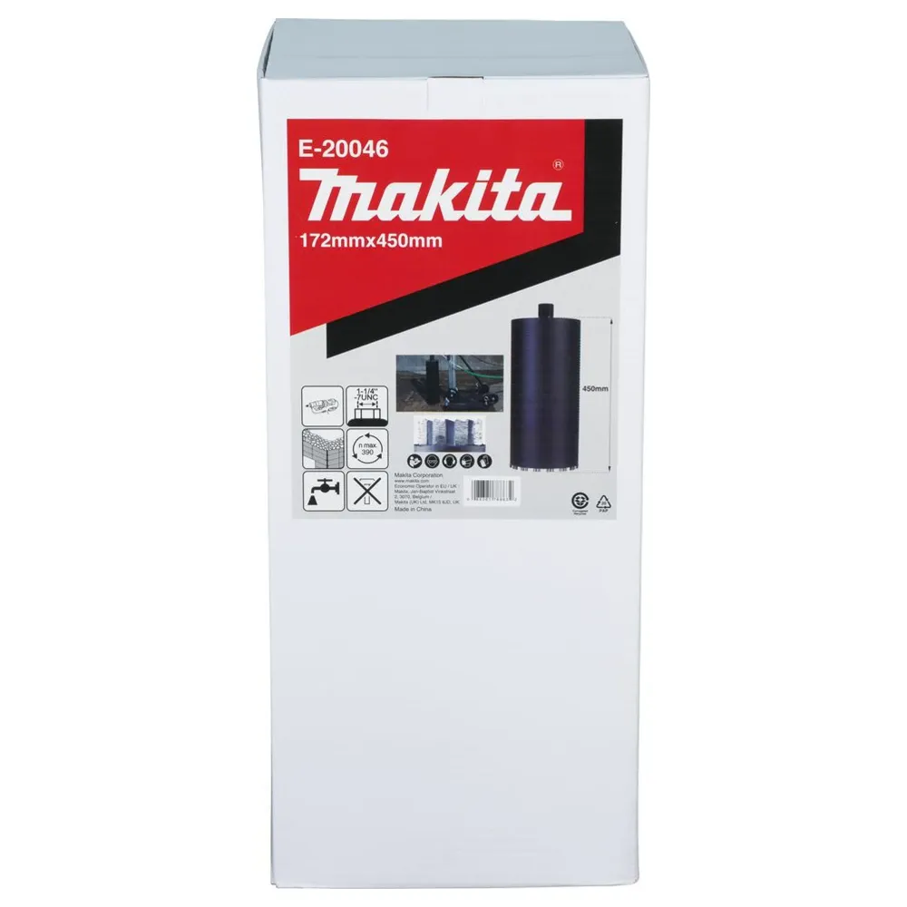 Wiertło diamentowe Makita E-20046 172x450mm na mokro 1-1/4"UNC