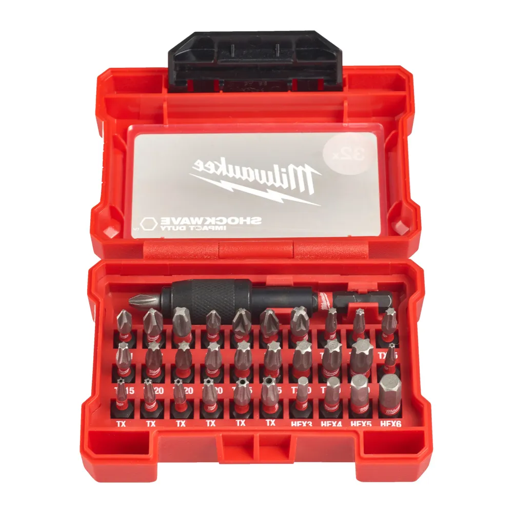 Zestaw bitów 32szt. Shockwave Impact Duty Compact Cassette | 4932464240