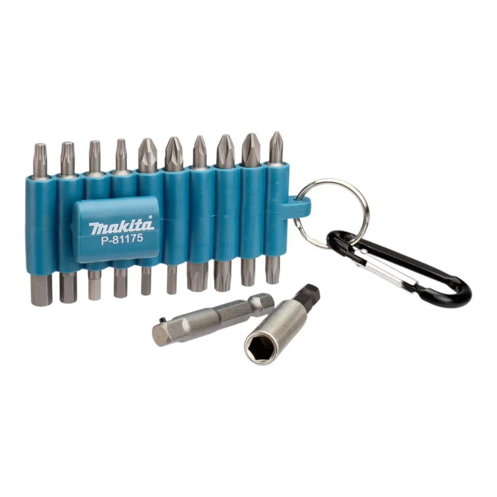 Zestaw bitów Makita 22 szt. 25 mm z karabińczykiem ( P-81175 ) Phillips / Pozidriv / Torx / sześciokątne