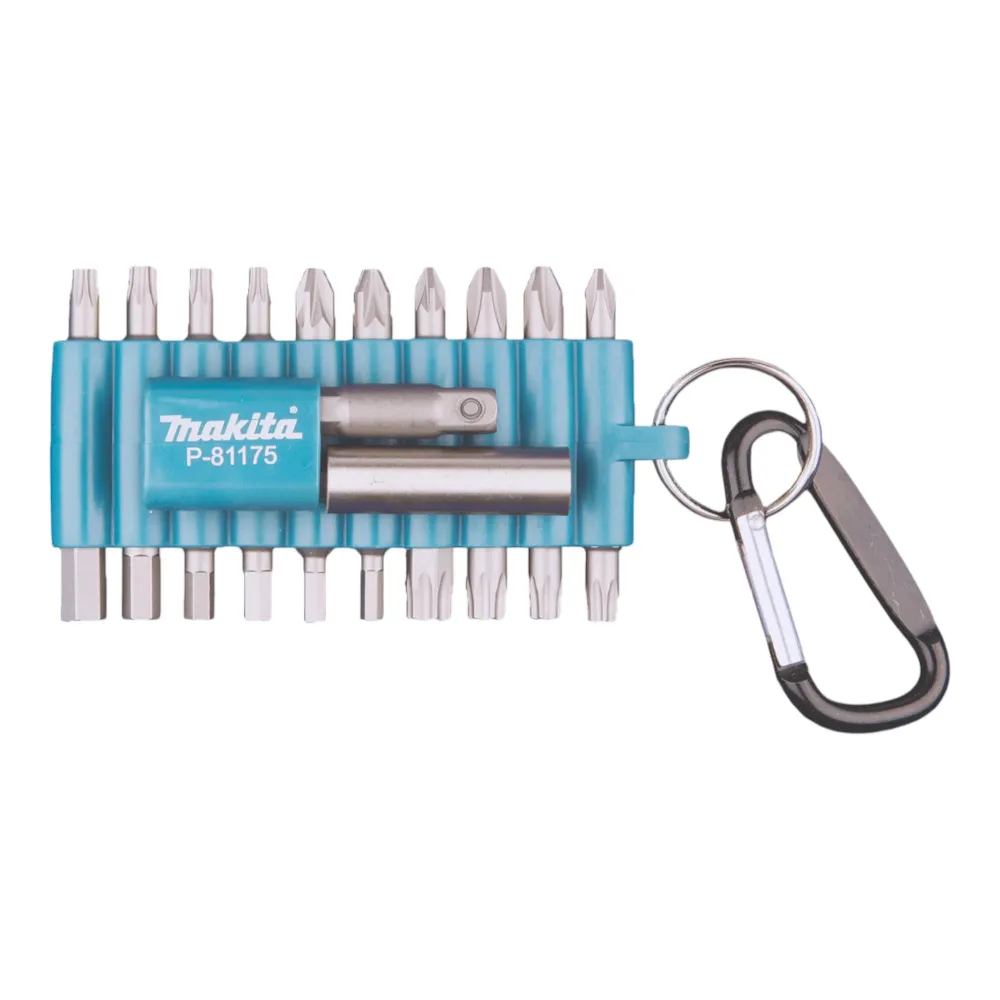 Zestaw bitów Makita 22 szt. 25 mm z karabińczykiem ( P-81175 ) Phillips / Pozidriv / Torx / sześciokątne