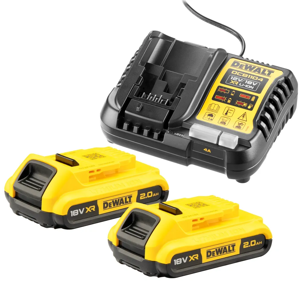 Zestaw energetyczny Dewalt DCB1104-D2 18 V 2 Ah