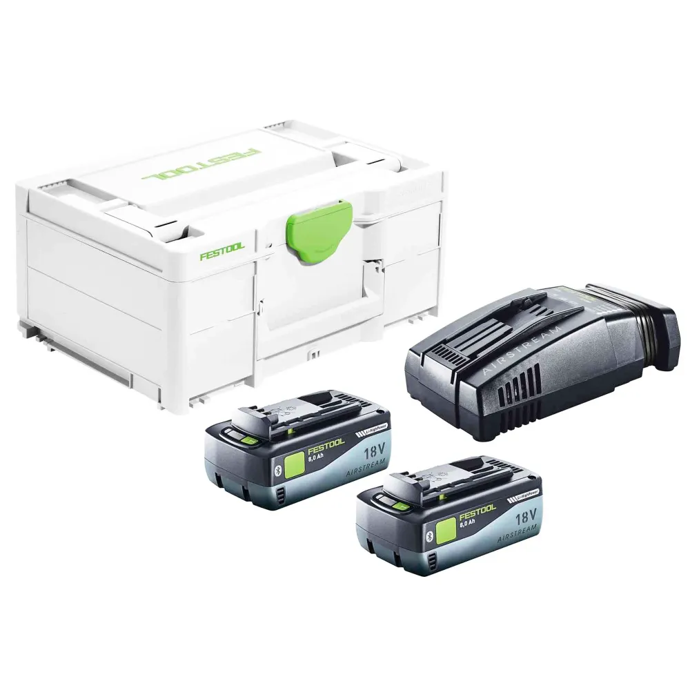 Zestaw energetyczny Festool 18V 2x8,0/SCA16