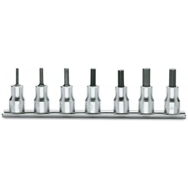 Zestaw nasadek 3/8" trzpieniowych HEX 3-10mm 7szt | 910PE/SB7