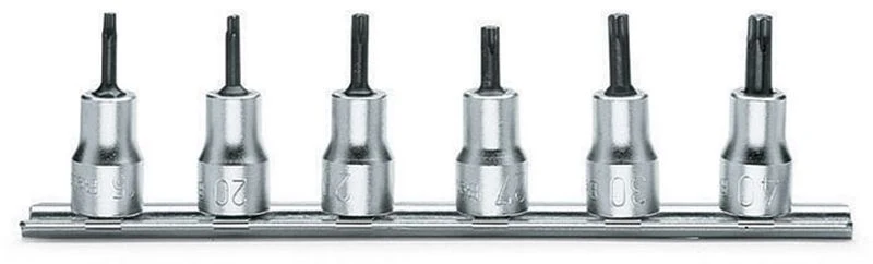 Zestaw nasadek 3/8" trzpieniowych TORX T15-T40 6szt | 910TX/SB6