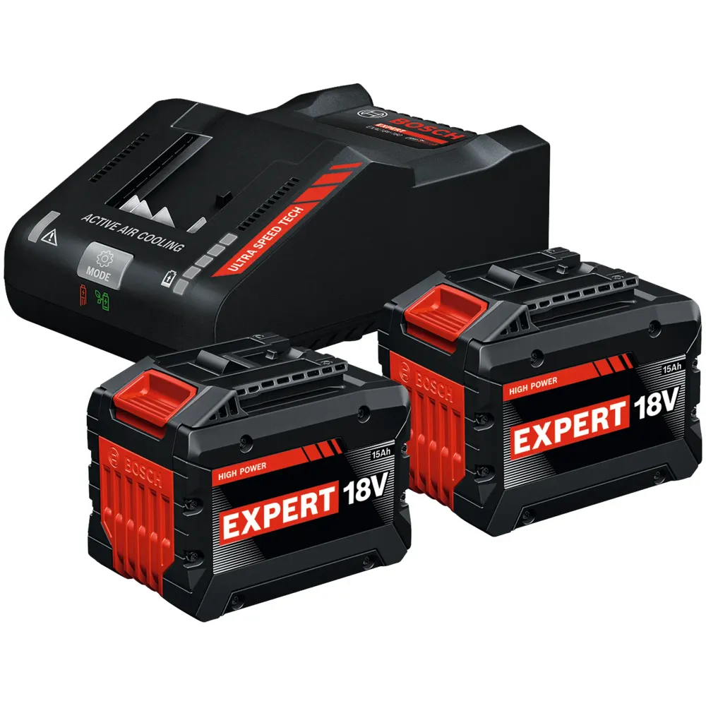 Zestaw startowy Bosch EXBA18V-150 + EXAL18V-160 18V 15Ah