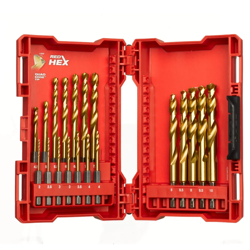 Zestaw wierteł RedHEX HSS-G TIN 19szt. do metalu | 48894760