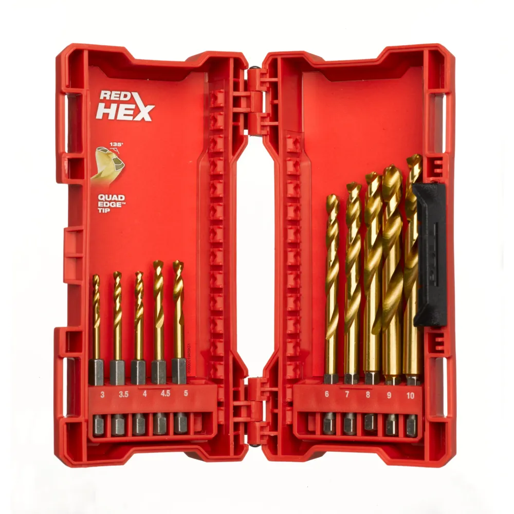 Zestaw wierteł ShW HSSTiN 10szt. do metalu | 48894759