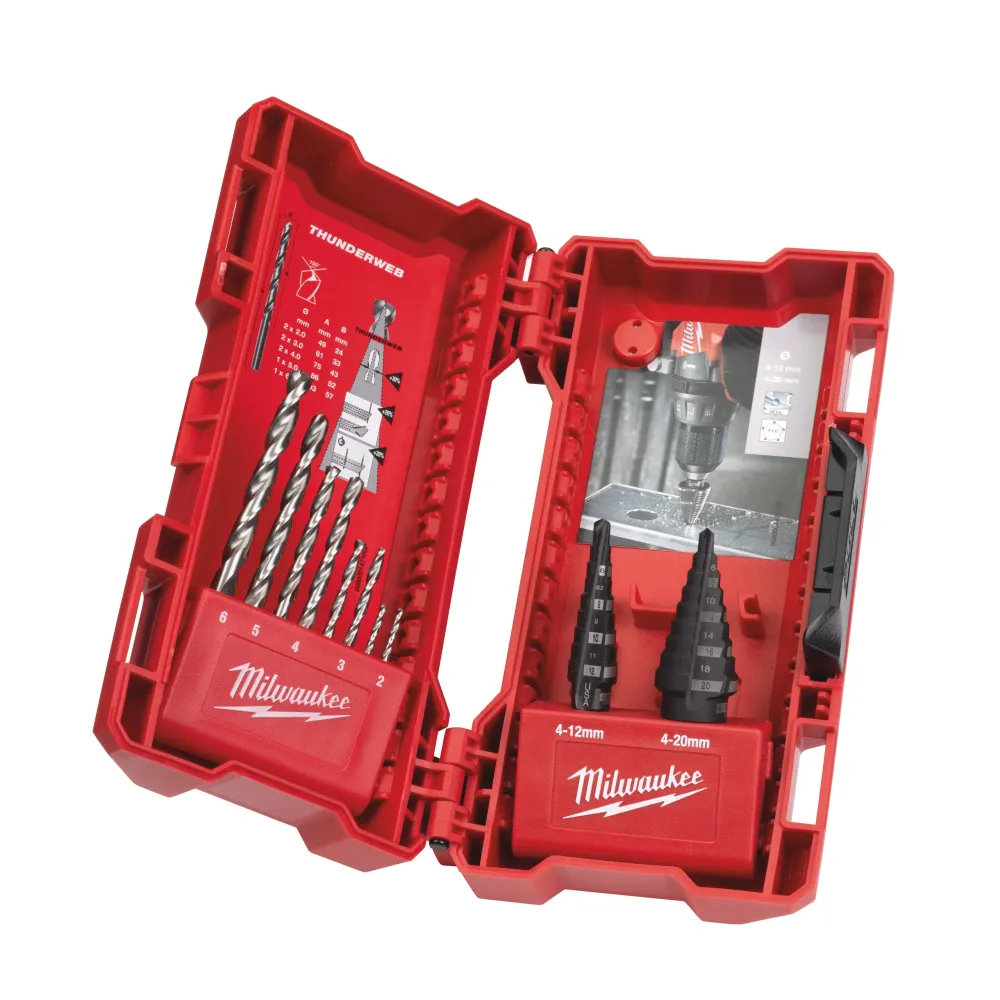 Zestaw wierteł stopniowych / do metalu | 48899350