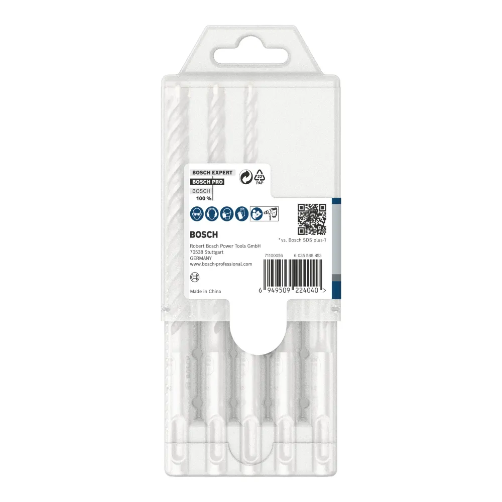 Zestaw wierteł udarowych Bosch PRO SDS Plus-5X 5 szt. 5 / 6 / 8 / 10 mm ( 2608833910 ) do młotów udarowo-obrotowych