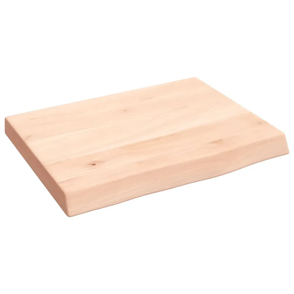 Blat do łazienki, 40x30x(2-4) cm, surowe, lite drewno