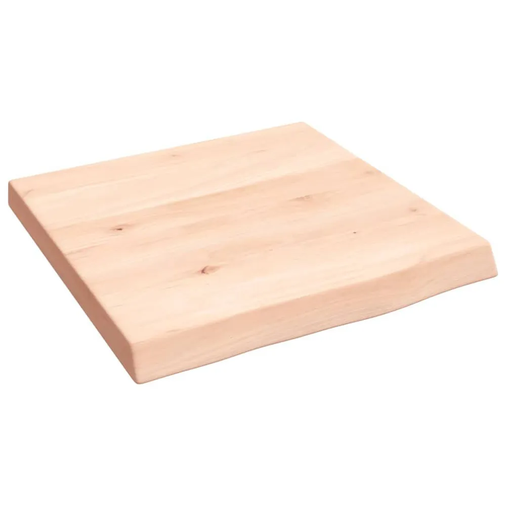 Blat do łazienki, 40x40x(2-4) cm, surowe, lite drewno