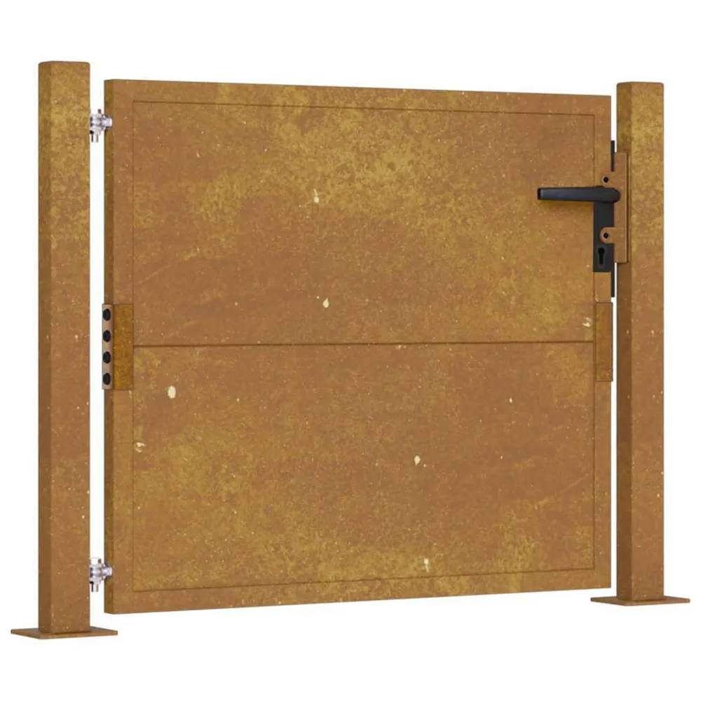 Furtka ogrodowa, 105x105 cm, stal kortenowska