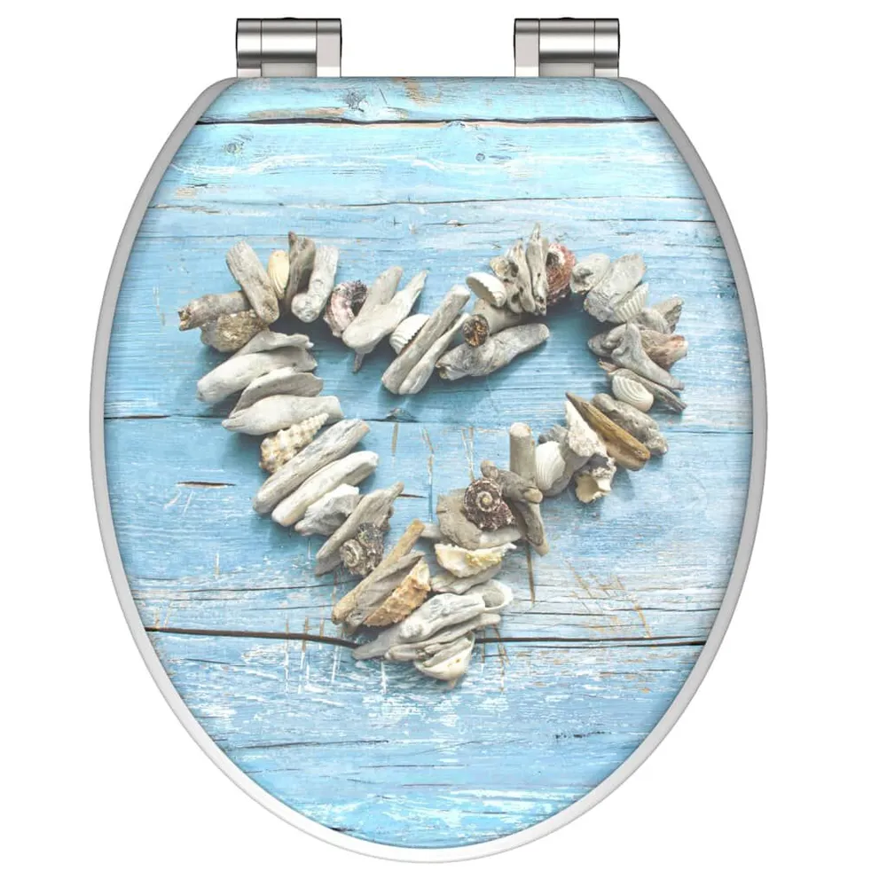 SCHÜTTE Deska sedesowa wolnoopadająca, SHELL HEART, wysoki połysk, MDF