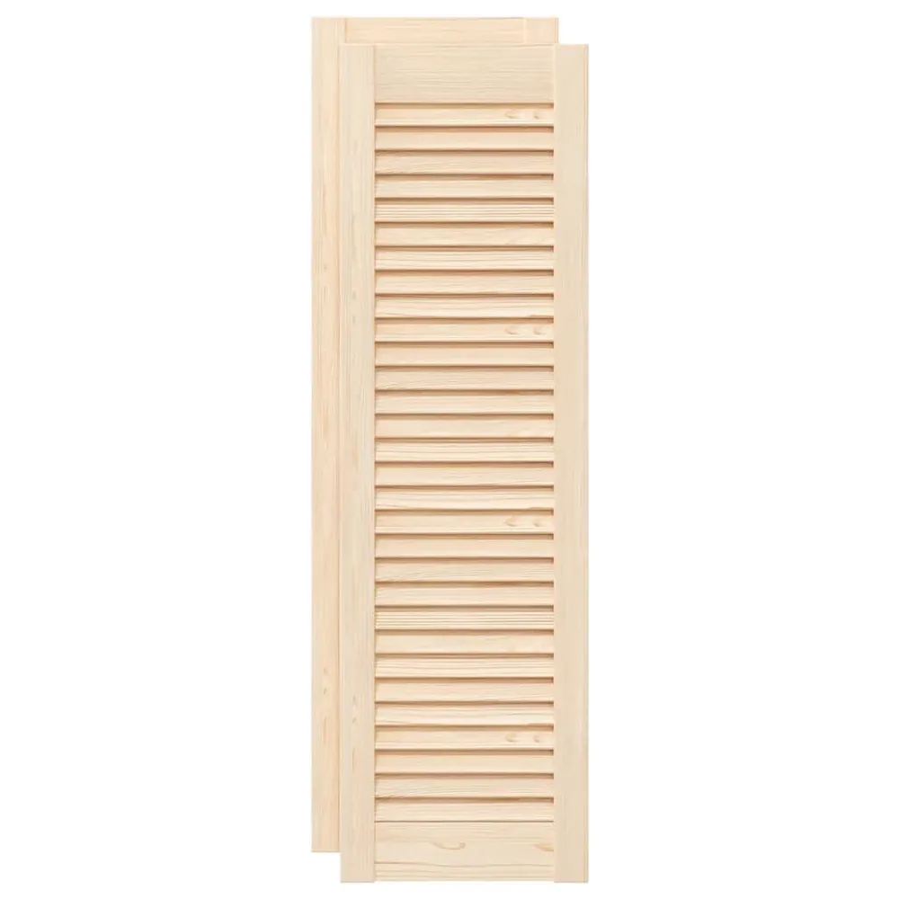 Drzwi do szafek żaluzjowe 2 szt. 99x29,5 cm lite drewno sosnowe