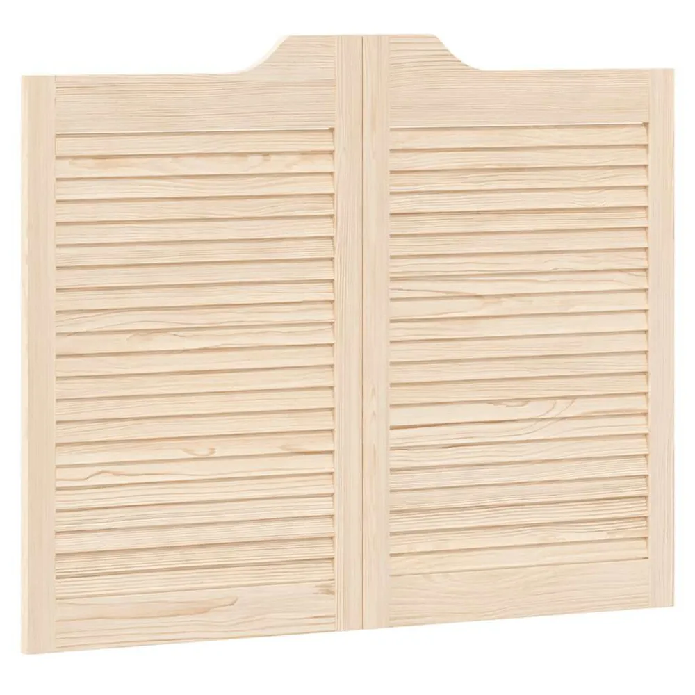 Drzwi wahadłowe żaluzjowe 1 para 80x100 cm lite drewno sosnowe
