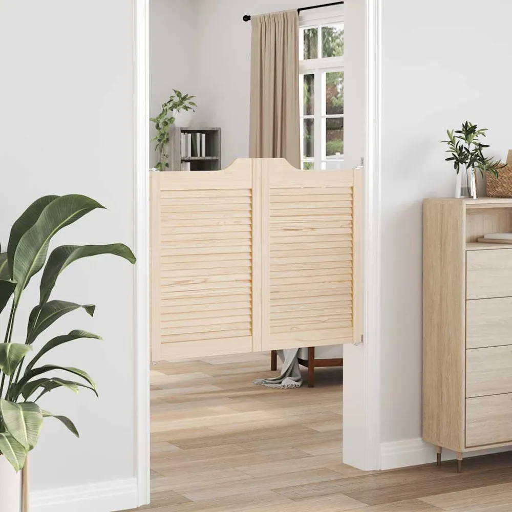 Drzwi wahadłowe żaluzjowe 1 para 80x100 cm lite drewno sosnowe