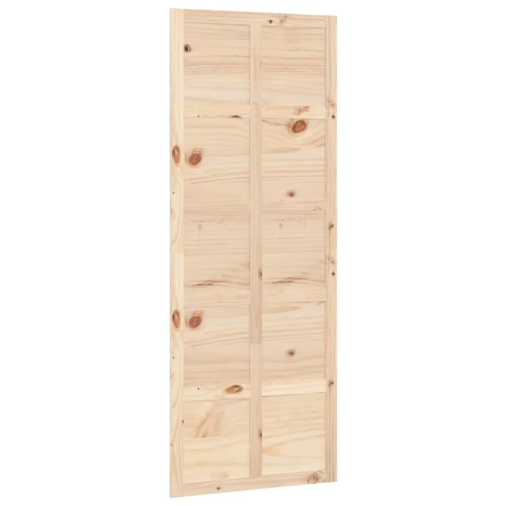 Drzwi przesuwne, 80x1,8x214 cm, lite drewno sosnowe
