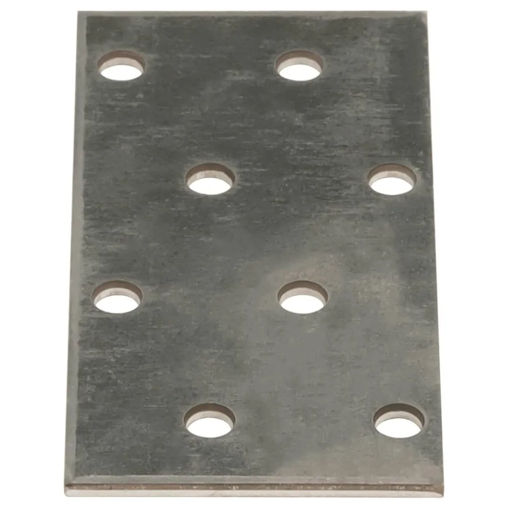 Płytki perforowane, 60 szt., 2 mm, 80x40 mm, stal ocynkowana