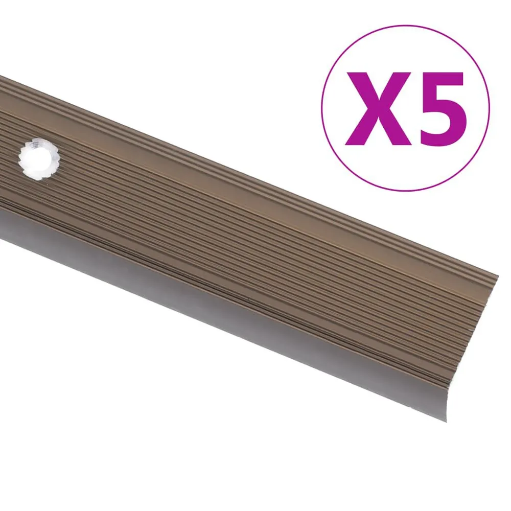 Listwy schodowe w kształcie litery L 10 szt. Aluminium 67 cm
