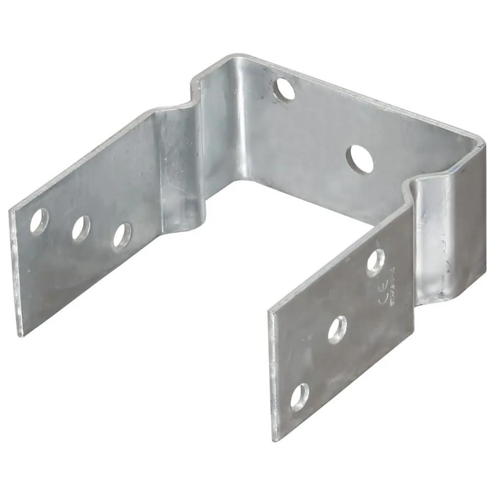 Kotwy do słupków, 6 szt., srebrne, 12 x 6 x 15 cm, stal