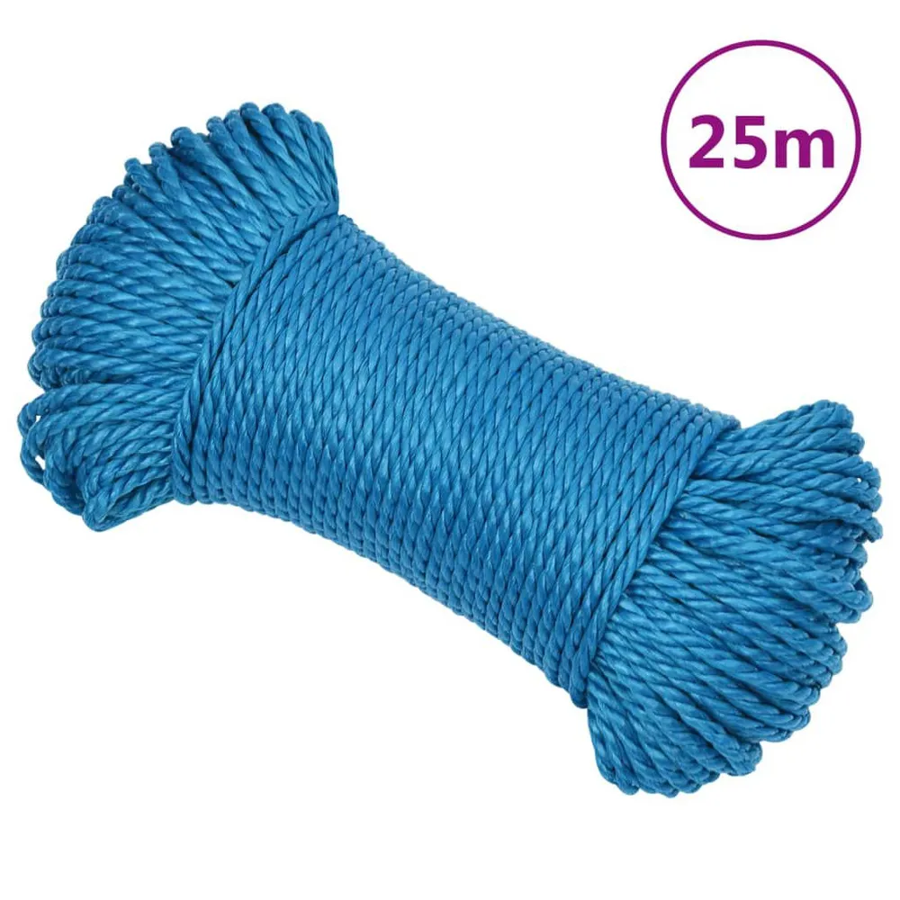 Linka robocza, niebieska, 3 mm, 25 m, polipropylen
