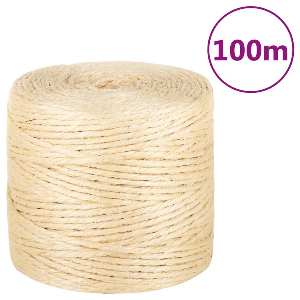 Sznur sizalowy 100%, 4 mm, 100 m