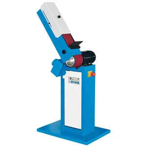 Aceti Macchine Szlifierka taśmowa z ramieniem obrotowym 120x1500mm 1,1kW 400V niebiesko-biał